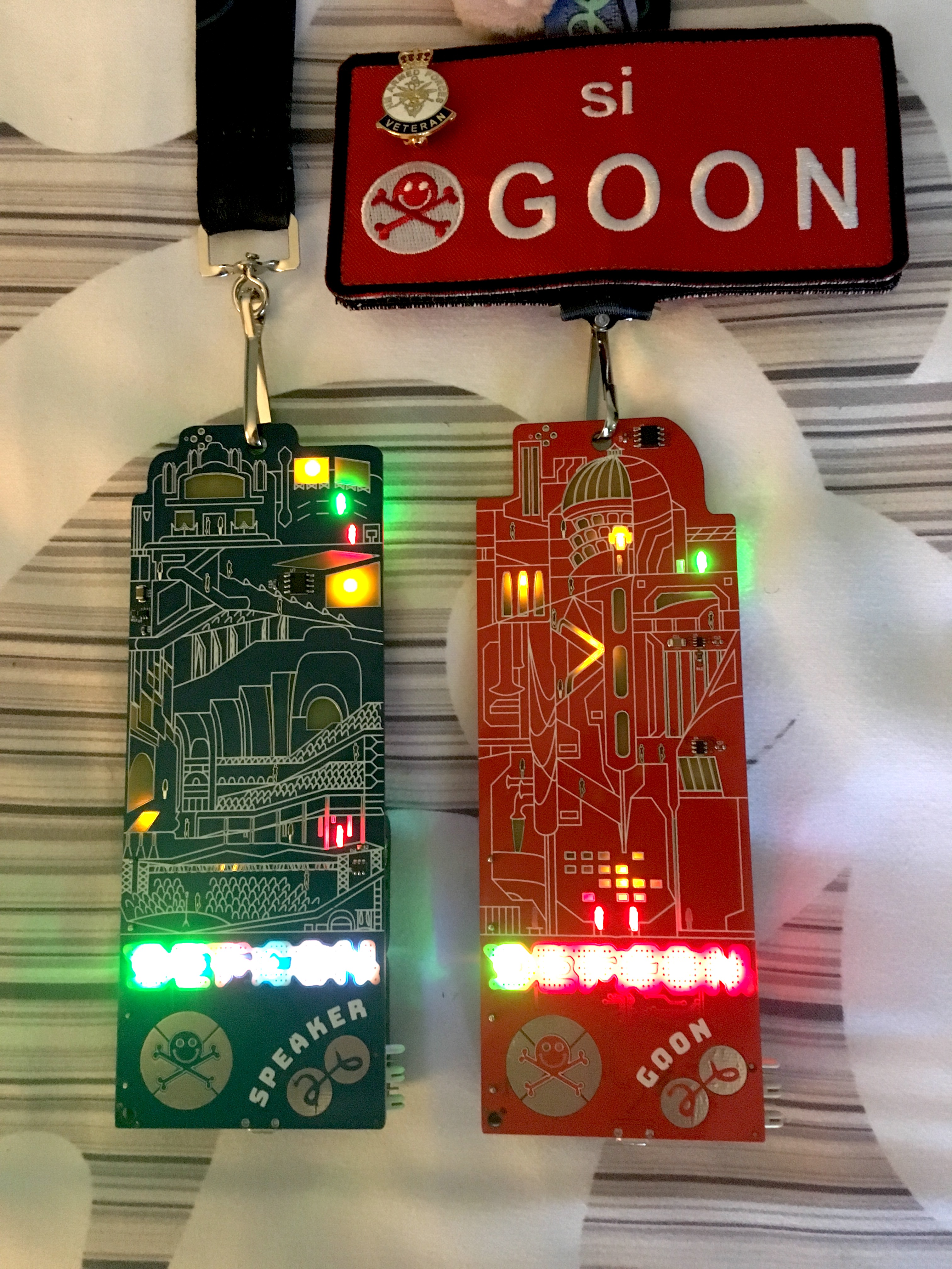 DEF CON 26 Goon and Speaker badges